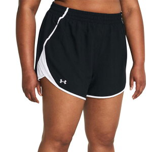 yz A_[A[}[ fB[X n[tpcEV[c {gX Plus Size Under Armour Fly-By Shorts Black White