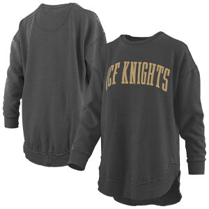 �v���X�{�b�N�X ���f�B�[�X �g�b�v�X T�V���c ���B���e�[�W �X�E�F�b�g �t���[�X Women's Pressbox Black UCF Knights Melange Poncho Vintage Fleece Long Sleeve Pullover Sweatshirt Ucf Black �u���b�N