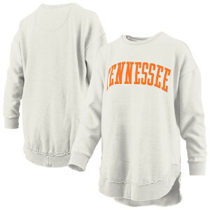 vX{bNX fB[X gbvX TVc Be[W XEFbg t[X Women's Pressbox Oatmeal Tennessee Volunteers Melange Poncho Vintage Fleece Long Sleeve Pullover Sweatshirten Multi }`J[