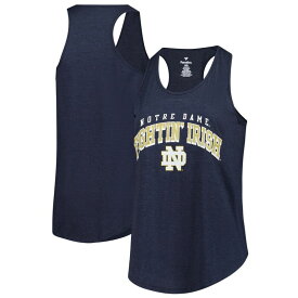 【送料無料】 ファナティクス レディース Tシャツ トップス Women's Fanatics Navy Notre Dame Fighting Irish Plus Size Rhinestone Tank Top Ntd Navy