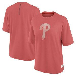 �t�@�i�e�B�N�X ���f�B�[�X �g�b�v�X T�V���c Women's Fanatics Red Philadelphia Phillies Elements Raw Edge Future Ground T-Shirt Phl Red ���b�h