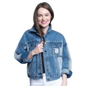 yz J[ oNX fB[X WPbgEu] AE^[ Women's G-III Sports by Carl Banks New York Rangers Buzzer Beater Button-Up Denim Jacket Ran Light