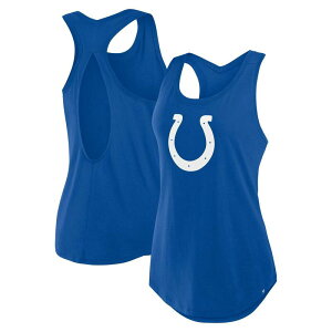 yz t@ieBNX fB[X TVc gbvX Women's Fanatics Royal Indianapolis Colts Iron Fan Tank Top Clt Blue