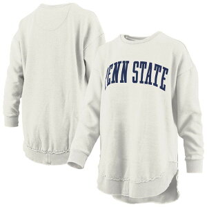 �v���X�{�b�N�X ���f�B�[�X �g�b�v�X T�V���c ���B���e�[�W �X�E�F�b�g �t���[�X Women's Pressbox Oatmeal Penn State Nittany Lions Melange Poncho Vintage Fleece Long Sleeve Pullover Sweatshirt Pst Multi �}���`�J���[