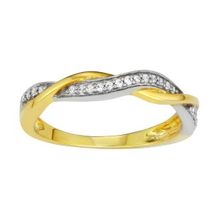 �A���u�����f�b�h ���f�B�[�X �A�N�Z�T���[ �����O Unbranded Two Tone 10k Gold 1/10 Carat.W. Diamond Twist Wedding Band 10k Gold �S�[���h
