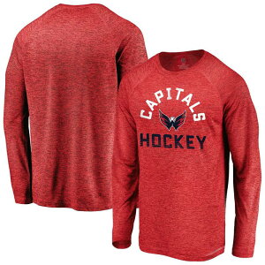 �t�@�i�e�B�N�X �����Y �g�b�v�X T�V���c �L���b�v Men's Fanatics Athletic Red Washington Capitals Iconic Striated Breezeraglan Long Sleeve T-Shirt Cap Multi �}���`�J���[