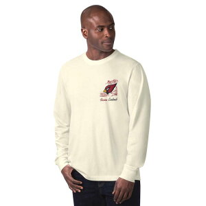 �}���K���[�^�r�� �����Y �g�b�v�X T�V���c Men's Margaritaville Cream Arizona Cardinals It's Five O'Clock Somewhere Long Sleeve T-Shirt Acr Beige �x�[�W��