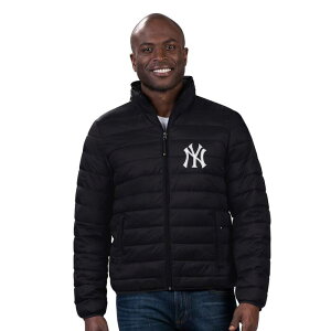yz J[ oNX Y WPbgEu] AE^[ Men's G-III Sports by Carl Banks Black New York Yankees Packable Neck Pillow Full-Zip Puffer Jacket Ynk Black