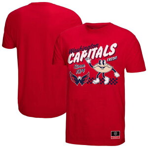 �~�b�`�F��&�l�X �����Y �g�b�v�X T�V���c �L���b�v Men's Mitchell & Ness Red Washington Capitals Local Food T-Shirt Cap Red ���b�h