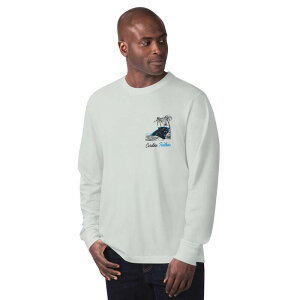 �}���K���[�^�r�� �����Y �g�b�v�X T�V���c Men's Margaritaville Gray Carolina Panthers It's Five O'Clock Somewhere Long Sleeve T-Shirt Pth Grey �O���[