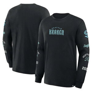 �t�@�i�e�B�N�X �����Y �g�b�v�X T�V���c Men's Fanatics Black Seattle Kraken Boxed In Legacy Long Sleeve T-Shirt Krk Black �u���b�N