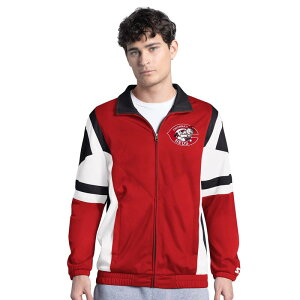 yz X^[^[ Y WPbgEu] AE^[ Men's Starter Red/Black Cincinnati Reds Contender Tricot Full-Zip Track Jacket Red Red