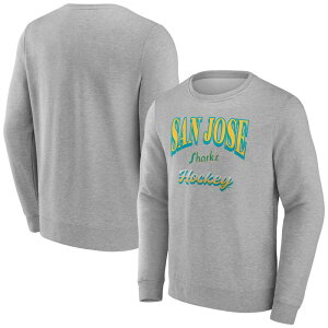 �t�@�i�e�B�N�X �����Y �g�b�v�X T�V���c �X�E�F�b�g �t���[�X Men's Fanatics Gray San Jose Sharks Lighthe Candle Fleece Pullover Sweatshirt Sks Grey �O���[