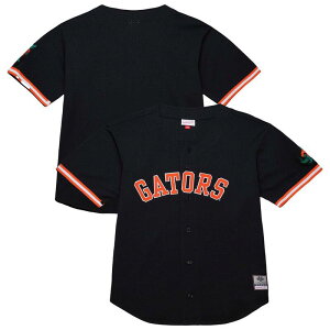 �~�b�`�F��&�l�X �����Y �g�b�v�X T�V���c �W���[�W�[ Men's Mitchell & Ness Black Florida Gators On The Clock Full-Button Fashion Jersey Fld Black �u���b�N