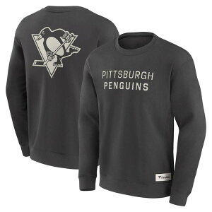 �t�@�i�e�B�N�X �����Y �g�b�v�X T�V���c �X�E�F�b�g Men's Fanatics Charcoal Pittsburgh Penguins Elements Future Ground Lettering Pullover Sweatshirt Png Charco �`���R�[��
