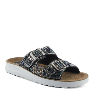 yz tNTX fB[X T_ V[Y Flexus by Spring Step Cytheria Women's Slide Sandals Black Multi