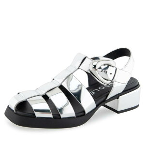 �G�A���\�[���Y ���f�B�[�X �V���[�Y �T���_�� Aerosoles Dapper Women's Fisherman Sandalsilver Mirror Metal �V���o�[