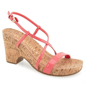 �G�A���\�[���Y ���f�B�[�X �V���[�Y �T���_�� Aerosoles Miles Women'strappy Wedge Sandals Coral Patent �R�[����