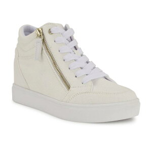 �i�C���E�F�X�g ���f�B�[�X �V���[�Y �X�j�[�J�[ Nine Westons Women's High Top Wedge Sneakers Cream �N���[��