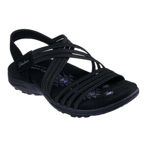 yz XPb`[Y fB[X T_ V[Y Skechers Reggae Slim Sunnyside 2.0 Women's Sandals Black