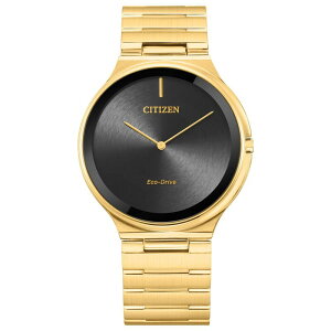 V`Y Y ANZT[ rv TVc Citizen Eco-Drive Men'stiletto Gold-Tone Stainlessteel Bracelet Watch - AR3112-57E Gold S[h