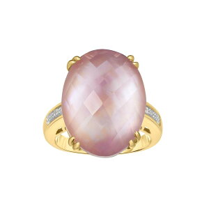 yz Aufbh fB[X O ANZT[ Rose Sterling Silver Rose De France Amethyst & Cubic Zirconia Ring Rose Tone