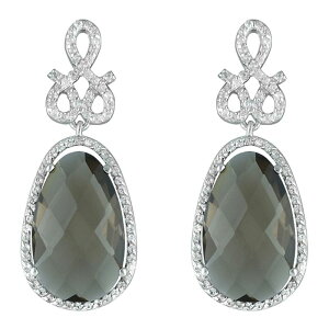 yz Aufbh fB[X sAXECO ANZT[ Sterling Silver Smoky Quartz Dangle Earrings Sterling