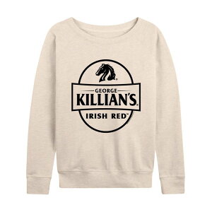 yz CZX LN^[ fB[X TVc gbvX Women's Killian's Logo Stamp Lightweight French Terry Sweatshirt Beige