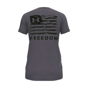 yz A_[A[}[ fB[X TVc gbvX Women's Under Armour Freedom Banner Graphic Tee Castlerock