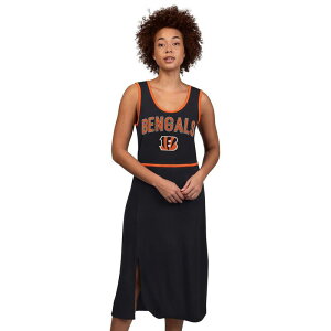 �W�[�X���[ �t�H�[�n�[ �o�C �J�[�� �o���N�X ���f�B�[�X �g�b�v�X �����s�[�X �}�L�V Women's G-III 4Her by Carl Banks Black Cincinnati Bengals Center Field Maxi Dress Bng Black �u���b�N