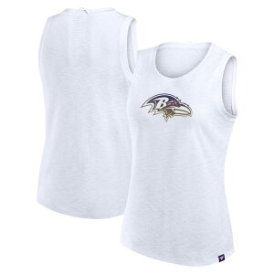 �t�@�i�e�B�N�X ���f�B�[�X �g�b�v�X T�V���c Women's Fanatics White Baltimore Ravenslub Tank Top Rav White �z���C�g