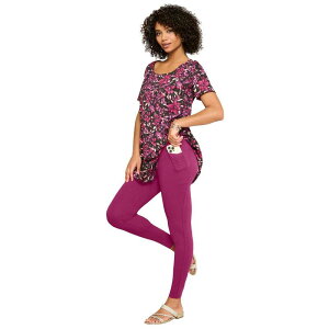 ���A�}���Y ���f�B�[�X �{�g���X �J�W���A���p���c �v���X�T�C�Y Roaman's Women's Plusize Side Pocket Essentialegging Raspberry