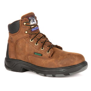 �W���[�W�A�u�[�c �����Y �V���[�Y �u�[�c�E���C���u�[�c Georgia Boots Fixpoint Men's 6-in. Waterproof Work Boots Brown �u���E��