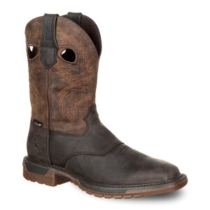 ���b�L�[ �����Y �V���[�Y �u�[�c�E���C���u�[�c Rocky Original Ride Men's Waterproof Western Boots Dark Brown Crazy Horse �u���E��