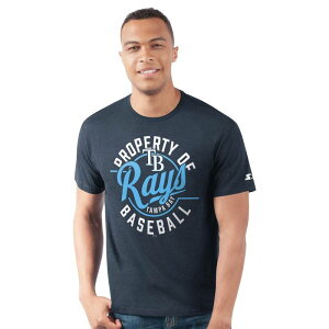 �X�^�[�^�[ �����Y �g�b�v�X T�V���c Men'starter Navy Tampa Bay Rays Prime Time Property Of T-Shirt Ray Navy �l�C�r�[