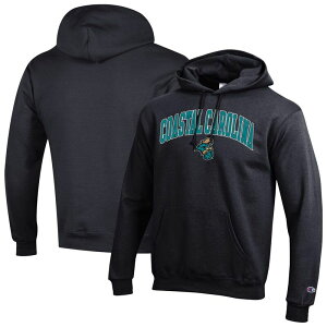 �`�����s�I�� �����Y �g�b�v�X T�V���c ���S �p�[�J�[ Men'sChampion Black Coastal Carolina Chanticleers Arch Over Logo Pullover Hoodie Nc2 Black �u���b�N