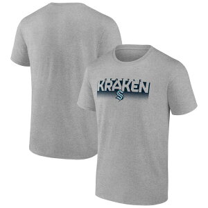 �t�@�i�e�B�N�X �����Y �g�b�v�X T�V���c Men's Fanatics Gray Seattle Kraken Iconic T-Shirt Krk Grey �O���[