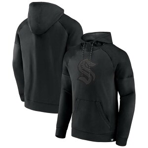 �t�@�i�e�B�N�X �����Y �g�b�v�X T�V���c �p�[�J�[ Men's Fanaticseattle Kraken Black Ice Defenderaglan Pullover Hoodie Krk Black �u���b�N
