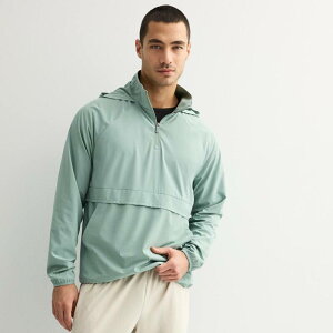 yz Tek Gear Y WPbgEu] AE^[ Men's Tek Gear Lightweight Hooded Quarter Zip Jacket Aspen Leaf