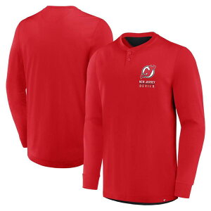 yz t@ieBNX Y TVc gbvX Men's Fanatics Red New Jersey Devils Adrenaline Push Long Sleeve T-Shirt Nhl Red