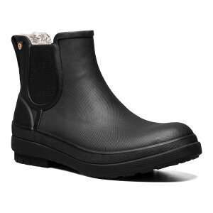 {OX fB[X V[Y u[cECu[c `FV[ BOGS Amanda II Women's Waterproof Chelsea Rain Boots Black ubN
