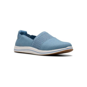 yz N[NX fB[X T_ V[Y Clarks Cloudstepper Breeze Vibe Women's Slip-On Shoes Light Blue