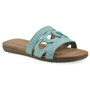 NtoCzCg}Ee fB[X V[Y T_ Cliffs by White Mountain Fraly Women'slide Sandals Lt Blue Rafia u[