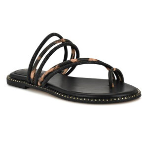 yz iCEFXg fB[X T_ V[Y Nine West Dashin Women's Slip-On Strappy Sandals Black