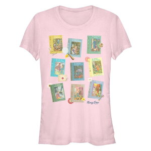 �A�j���L�����N�^�[ ���f�B�[�X �g�b�v�X T�V���c �O���t�B�b�N Licensed Character Juniors' Nancy Drew Book Cover Series Fitted Graphic Tee Light Pink �s���N