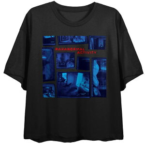 �A�j���L�����N�^�[ ���f�B�[�X �g�b�v�X T�V���c �O���t�B�b�N Licensed Character Juniors' Paranormal Activity Graphic T-Shirt Black �u���b�N