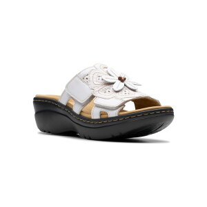 yz N[NX fB[X T_ V[Y Clarks Merliah2 Belle Women's Wedge Sandals White Leather