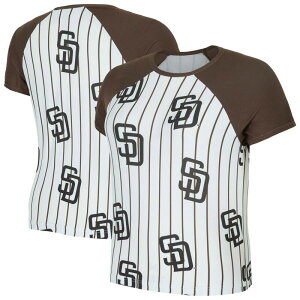 �A���u�����f�b�h ���f�B�[�X �g�b�v�X T�V���c Unbranded Women's Conceptsport White San Diego Padres Outbound Pinstripe Raglan T-Shirt Pad White �z���C�g