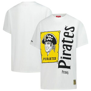 �~�b�`�F��&�l�X ���f�B�[�X �g�b�v�X T�V���c Women's Mitchell & Ness White Pittsburgh Pirates Cooperstown Collection Boyfriend T-Shirt Pir White �z���C�g