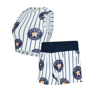 �A���u�����f�b�h ���f�B�[�X �A���_�[�E�F�A �i�C�g�E�F�A Unbranded Women's Conceptsport White Houston Astros Pinstripe Record Tank & Short Set Ast White �z���C�g